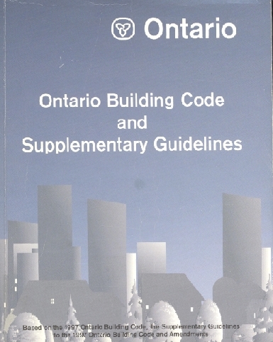 Cover of the 1997 Ontario Building Code